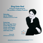 WCT - Sing Unto God: A Concert Celebrating the Life and Music of Debbie Friedman