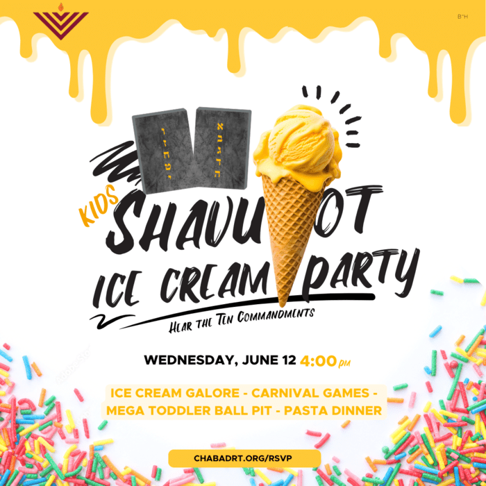 Chabad Rivertowns - Kids Shavuot Ice Cream Party