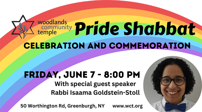 Pride Shabbat Service - Woodlands Community Temple
