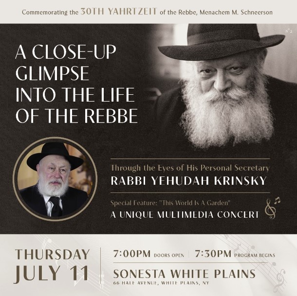 Chabad of Westchester County - An Evening Honoring The Rebbe feat. Rabbi Yehudah Krinsky